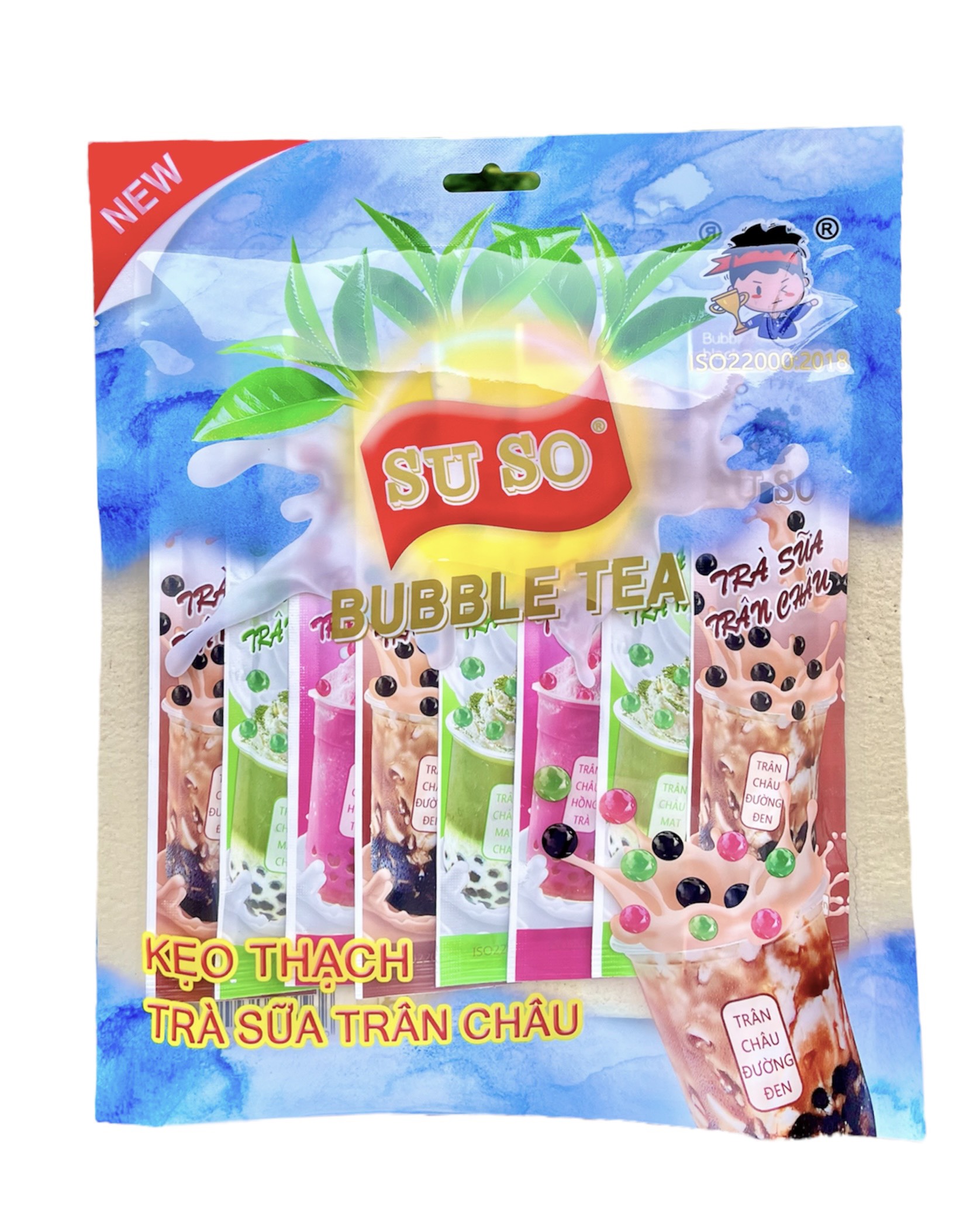 Thạch Cây Dài Suso Vị Trà Sữa